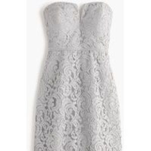Light Grey Lace Dress NWT J. Crew